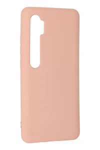 Xiaomi Mi Note 10 Lite Kılıf Nano içi Kadife Silikon - Pudra