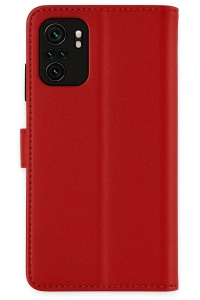 Xiaomi Mi Note 10 Trend S Plus Kapaklı Kılıf - Kırmızı