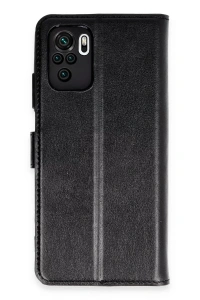 Xiaomi Mi Note 10 Trend S Plus Kapaklı Kılıf - Siyah