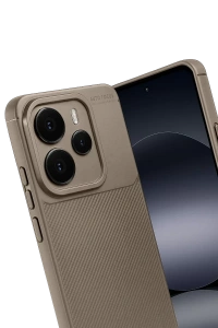 Xiaomi Note 14 5G Auto Focus Karbon Kapak - Kahverengi