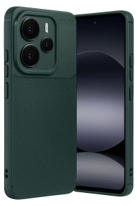 Xiaomi Note 14 5G Auto Focus Karbon Kapak - Koyu Yeşil