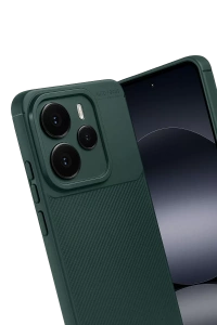 Xiaomi Note 14 5G Auto Focus Karbon Kapak - Koyu Yeşil