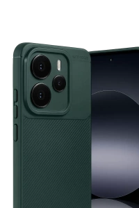 Xiaomi Note 14 5G Auto Focus Karbon Kapak - Koyu Yeşil