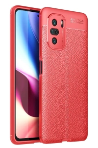 Xiaomi Poco F3 Kılıf Auto Focus Kapak - Kırmızı