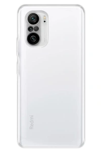 Xiaomi Poco F3 Kılıf Deluxe 2mm Şeffaf Silikon - Şeffaf