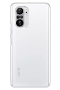 Xiaomi Poco F3 Kılıf Deluxe 2mm Şeffaf Silikon - Şeffaf