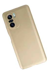 Xiaomi Poco F3 Kılıf First Silikon - Gold