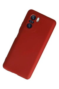 Xiaomi Poco F3 Kılıf First Silikon - Kırmızı