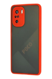 Xiaomi Poco F3 Kılıf Montreal Silikon Kapak - Kırmızı