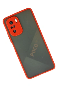 Xiaomi Poco F3 Kılıf Montreal Silikon Kapak - Kırmızı
