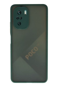 Xiaomi Poco F3 Kılıf Montreal Silikon Kapak - Yeşil
