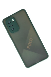 Xiaomi Poco F3 Kılıf Montreal Silikon Kapak - Yeşil