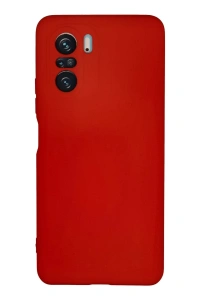 Xiaomi Poco F3 Kılıf Nano içi Kadife Silikon - Kırmızı