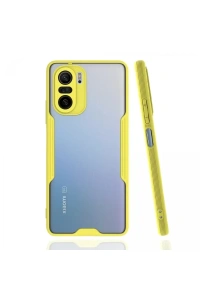 Xiaomi Poco F3 Kılıf Platin Silikon - Sarı