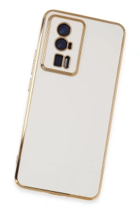 Xiaomi Poco F5 Pro Kılıf Volet Silikon - Beyaz