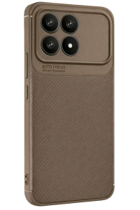 Xiaomi Poco F8 Pro Auto Focus Karbon Kapak - Kahverengi