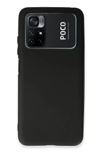 Xiaomi Poco M4 Pro 4G Kılıf First Silikon - Siyah