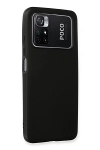 Xiaomi Poco M4 Pro 4G Kılıf First Silikon - Siyah