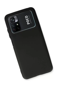 Xiaomi Poco M4 Pro 4G Kılıf First Silikon - Siyah