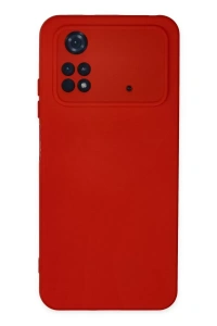 Xiaomi Poco M4 Pro 4G Kılıf Nano içi Kadife Silikon - Kırmızı