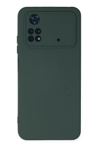 Xiaomi Poco M4 Pro 4G Kılıf Nano içi Kadife Silikon - Koyu Yeşil