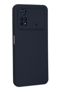 Xiaomi Poco M4 Pro 4G Kılıf Nano içi Kadife Silikon - Lacivert