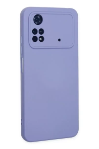 Xiaomi Poco M4 Pro 4G Kılıf Nano içi Kadife Silikon - Lila
