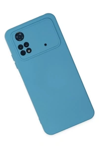 Xiaomi Poco M4 Pro 4G Kılıf Nano içi Kadife Silikon - Mavi