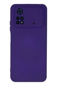 Xiaomi Poco M4 Pro 4G Kılıf Nano içi Kadife Silikon - Mor