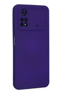 Xiaomi Poco M4 Pro 4G Kılıf Nano içi Kadife Silikon - Mor