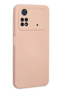Xiaomi Poco M4 Pro 4G Kılıf Nano içi Kadife Silikon - Pudra