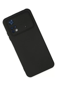 Xiaomi Poco M4 Pro 4G Kılıf Nano içi Kadife Silikon - Siyah