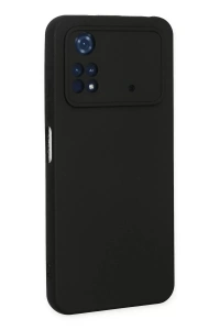 Xiaomi Poco M4 Pro 4G Kılıf Nano içi Kadife Silikon - Siyah