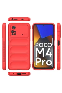 Xiaomi Poco M4 Pro 4G Kılıf Optimum Silikon - Kırmızı
