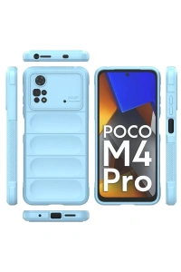 Xiaomi Poco M4 Pro 4G Kılıf Optimum Silikon - Sky Blue