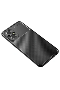 Xiaomi Poco M5 Kılıf Auto Focus Karbon Kapak - Siyah
