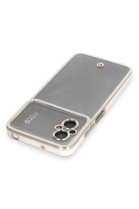 Xiaomi Poco M5 Kılıf Liva Lens Silikon - Beyaz