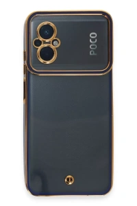 Xiaomi Poco M5 Kılıf Liva Lens Silikon - Mavi