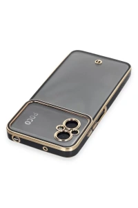Xiaomi Poco M5 Kılıf Liva Lens Silikon - Siyah