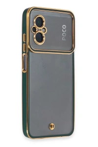 Xiaomi Poco M5 Kılıf Liva Lens Silikon - Yeşil