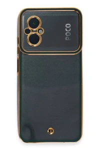 Xiaomi Poco M5 Kılıf Liva Lens Silikon - Yeşil