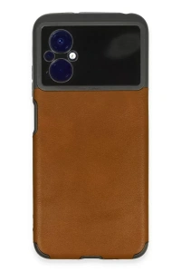 Xiaomi Poco M5 Kılıf Loop Deri Silikon - Kahverengi