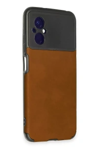 Xiaomi Poco M5 Kılıf Loop Deri Silikon - Kahverengi