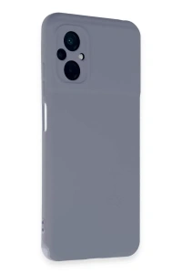 Xiaomi Poco M5 Kılıf Nano içi Kadife Silikon - Gri