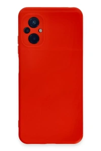 Xiaomi Poco M5 Kılıf Nano içi Kadife Silikon - Kırmızı