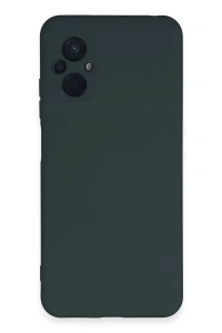 Xiaomi Poco M5 Kılıf Nano içi Kadife Silikon - Koyu Yeşil