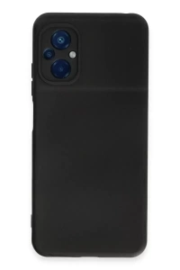 Xiaomi Poco M5 Kılıf Nano içi Kadife Silikon - Siyah