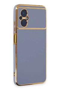 Xiaomi Poco M5 Kılıf Volet Silikon - Mavi