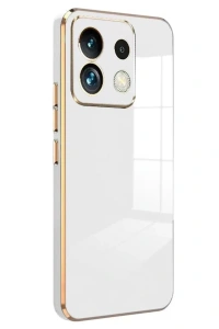 Xiaomi Poco M6 Pro 4G Kılıf Volet Silikon - Beyaz