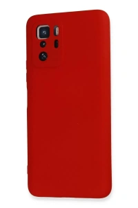 Xiaomi Poco X3 GT Kılıf Nano içi Kadife Silikon - Kırmızı